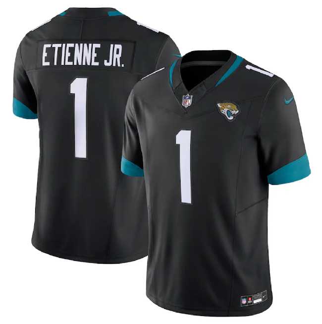 Men & Women & Youth Jacksonville Jaguars #1 Travis Etienne Jr. Black 2023 F.U.S.E Vapor Untouchable Limited Stitched Jersey